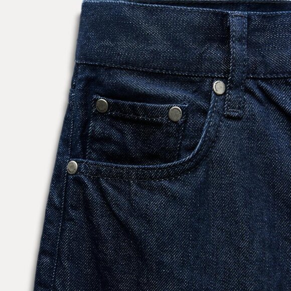 NWT ZARA MID WAIST BAGGY JEANS ZW COLLECTION BLUE - Picture 9 of 11